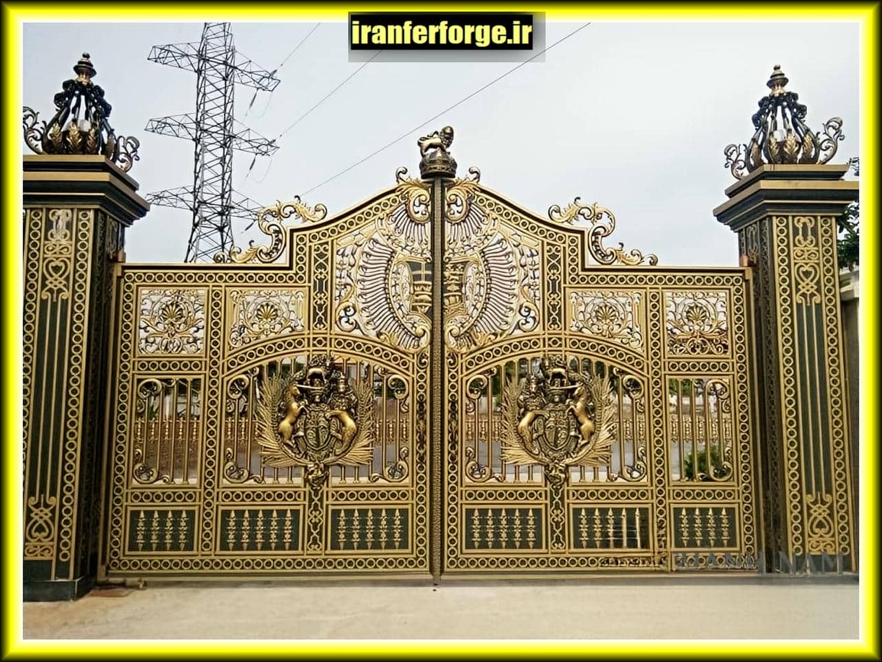 طرح های خاص درب حیاط فلزی