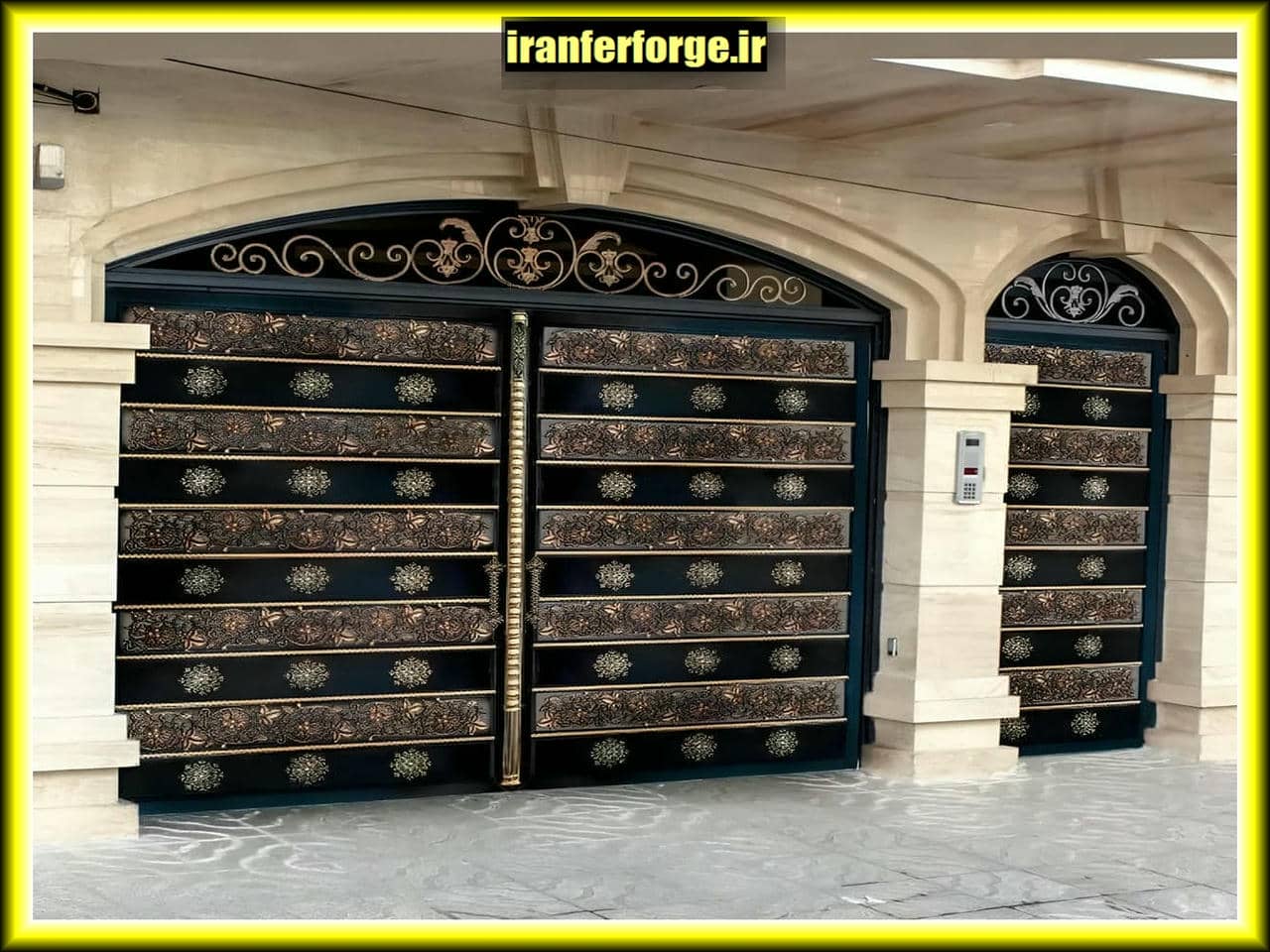 جدیدترین مدل های درب فلزی و فرفورژه