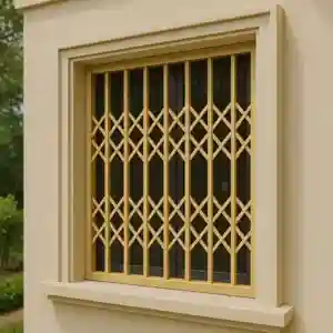 حفاظ پنجره متحرک ریلی مدل آکاردئونی