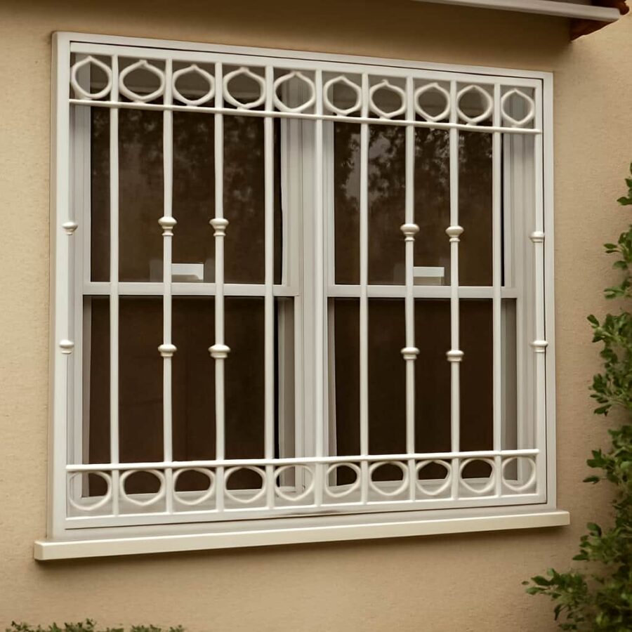 طراحی هندسی حفاظ پنجره مدل حلقه ای کلاسیک