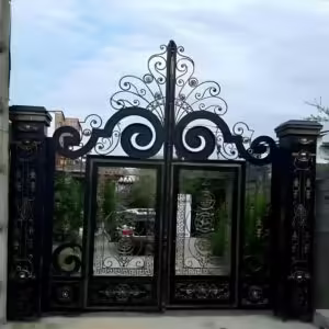 درب فلزی نگین کلاسیک لوکس