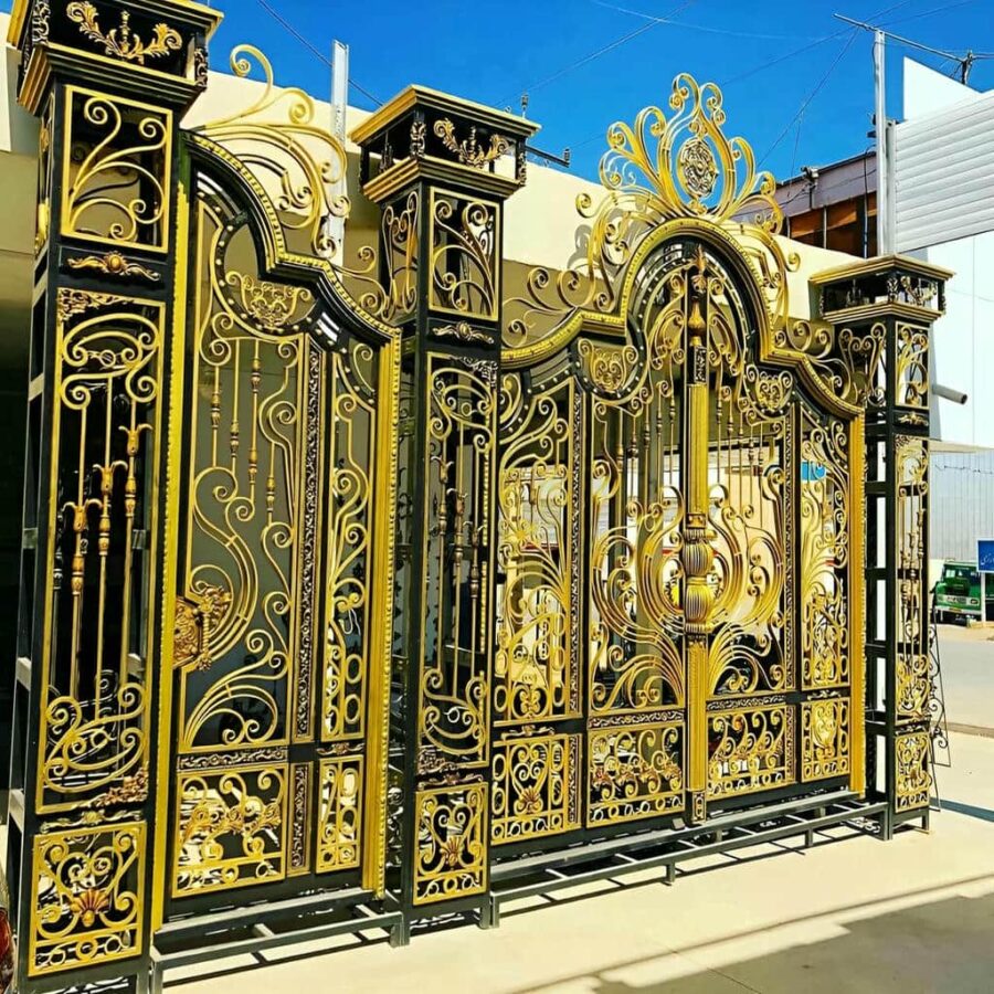 قیمت درب فرفورژه فلزی کلاسیک حیاط