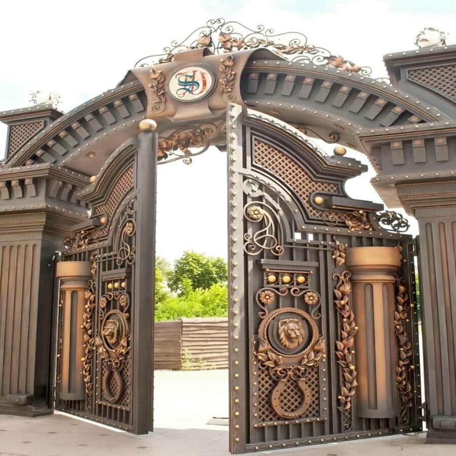 کارخانه ساخت درب فرفورژه ورودی پارکینگ سفارشی