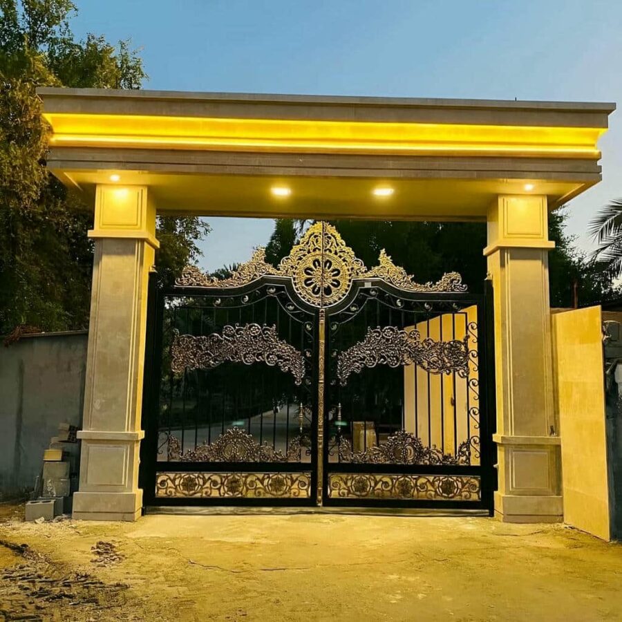 قیمت درب حیاط آهنی مقاوم در برابر زنگ