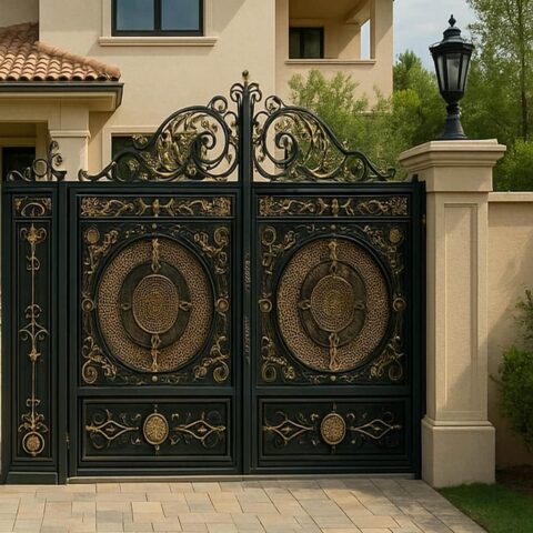 درب فلزی ارکیده کلاسیک لوکس