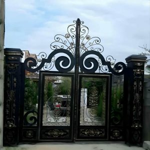 درب فلزی نگین کلاسیک لوکس