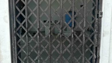 درب آکاردئونی حفاظ خانه در اهواز