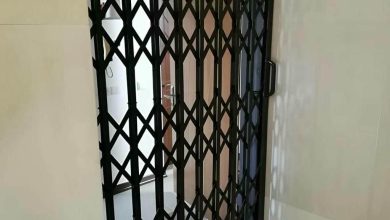 درب آکاردئونی حفاظ خانه در لواسان