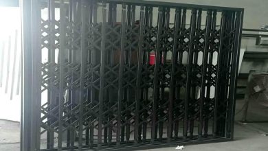درب آکاردئونی حفاظ خانه در آمل