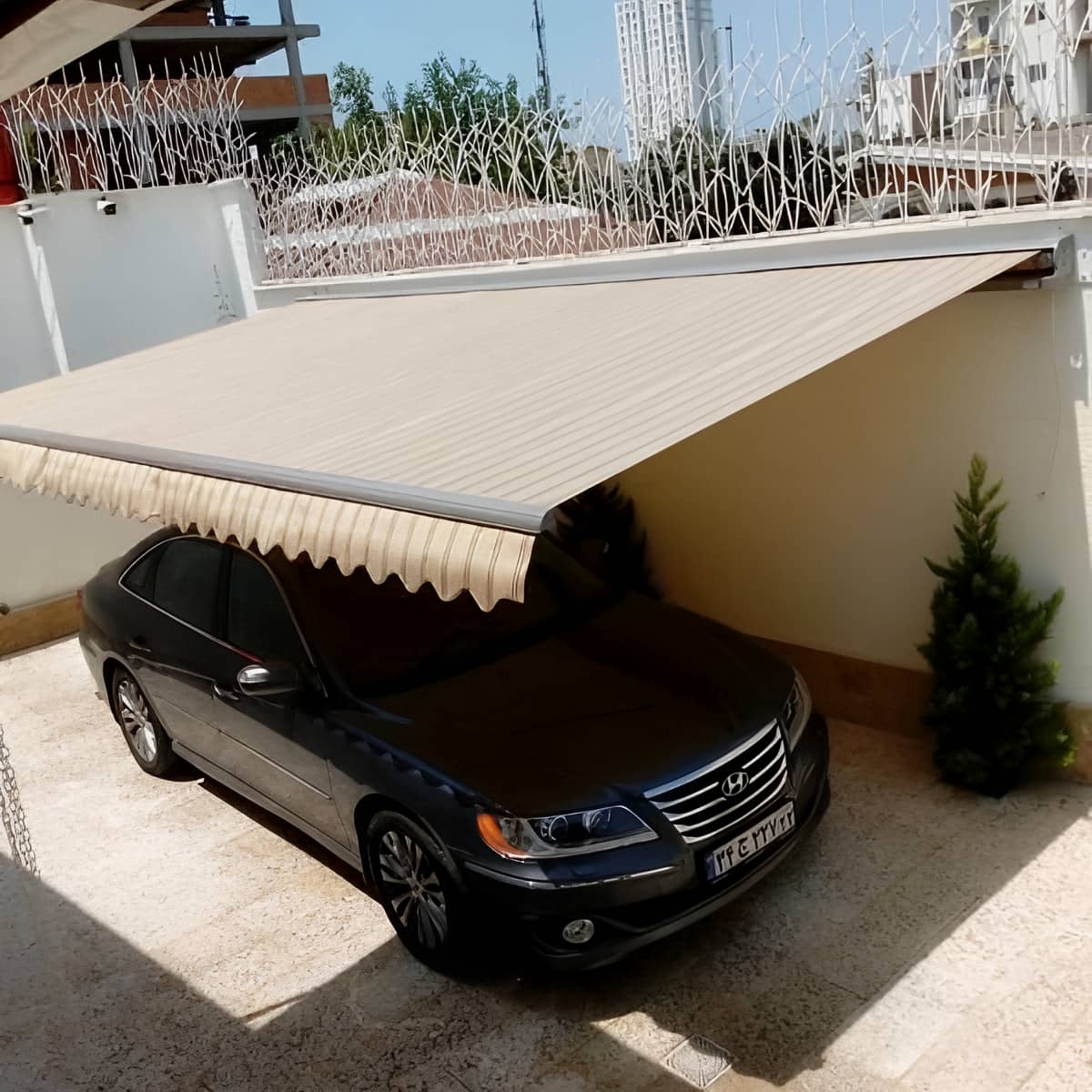 سایبان برقی اتوماتیک در قزوین