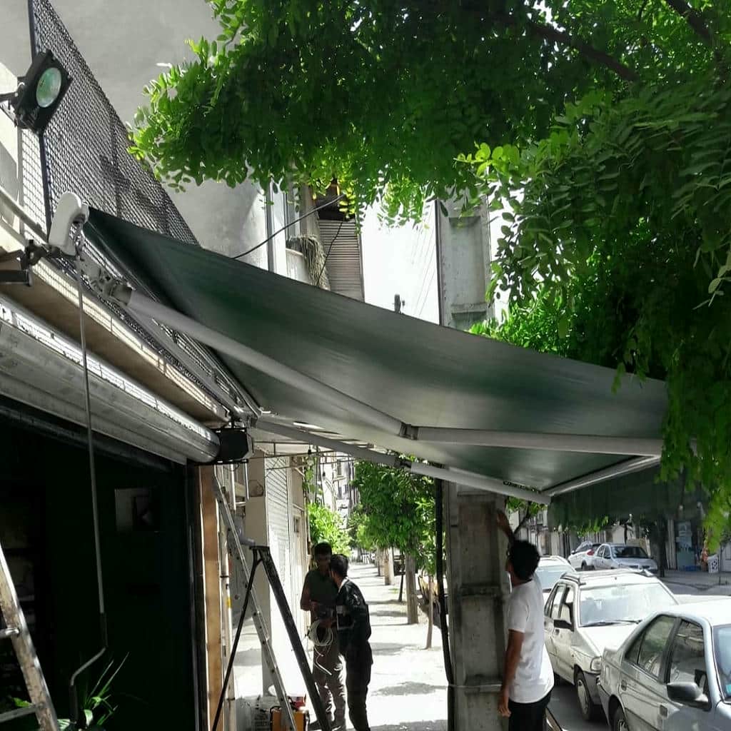 قیمت سایبان برقی اتوماتیک مغازه در اشتهارد