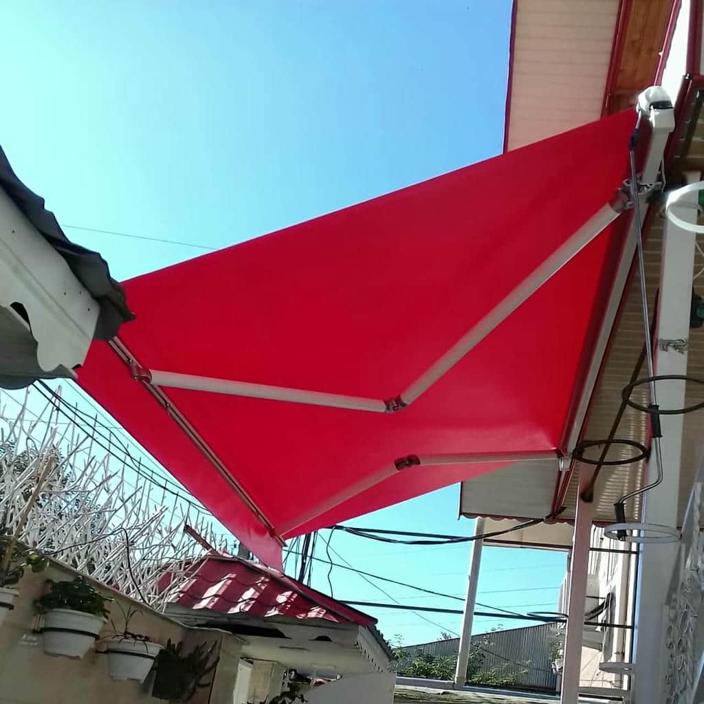 نصب سایبان برقی اتوماتیک ضدآب در آمل