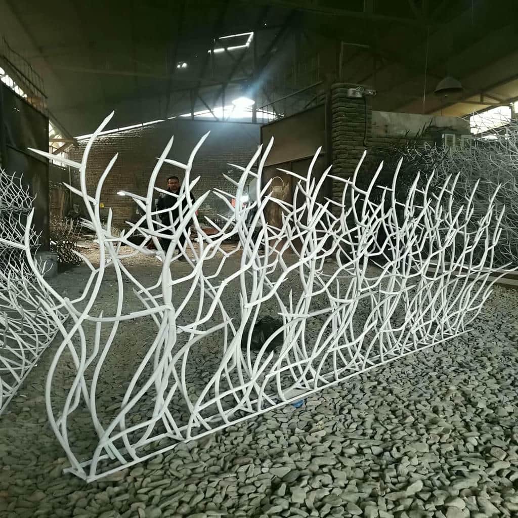 نصب حفاظ شاخ گوزنی رنگ کوره ای در اصفهان