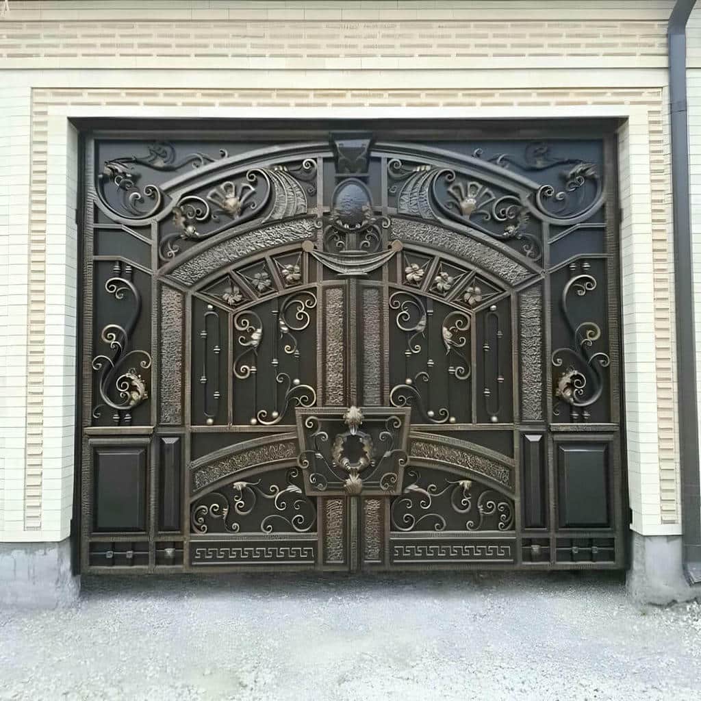 نصب درب حیاط فرفورژه پارکینگ حیاط در قائمشهر