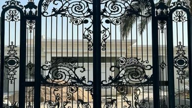 درب حیاط فرفورژه در چالوس