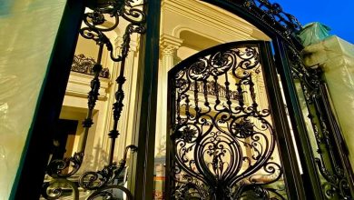 درب حیاط در کیش
