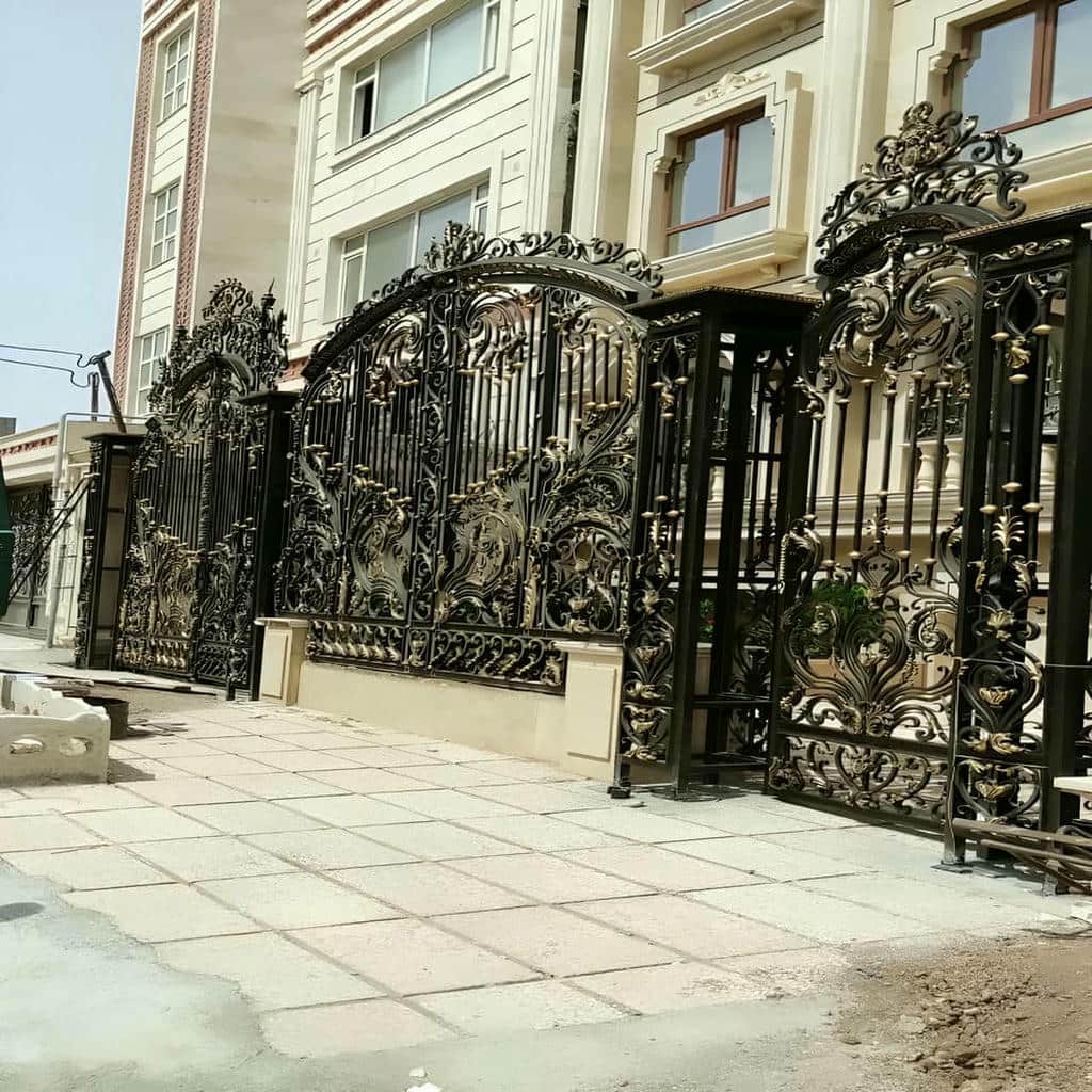 کارخانه درب حیاط فرفورژه پروفیل مقاوم در کرمانشاه