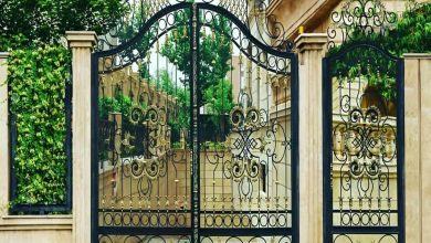 درب حیاط فرفورژه در ایرانشهر