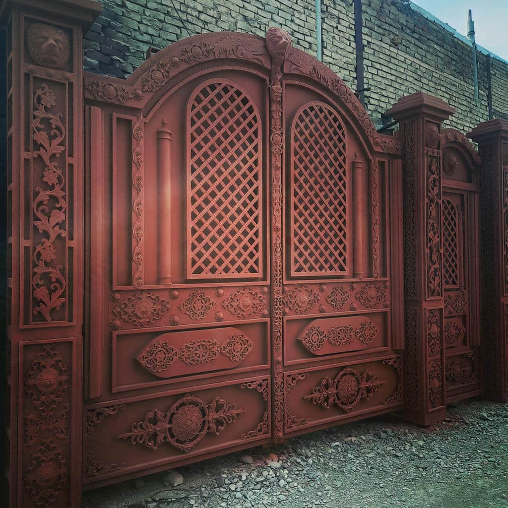 کارخانه درب فرفورژه ورودی ویلا در کرمان