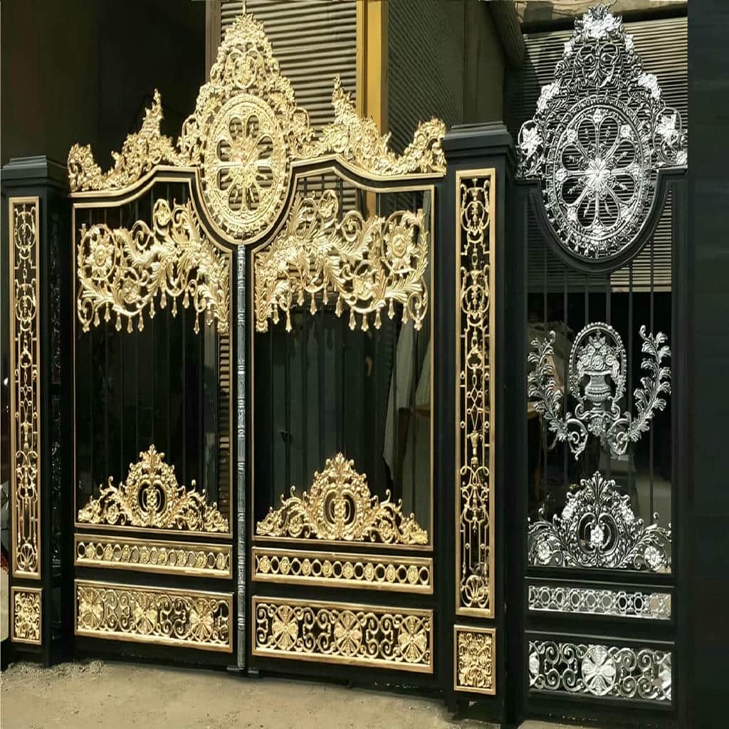 خرید درب حیاط فرفورژه ویلایی مدرن در محمودآباد