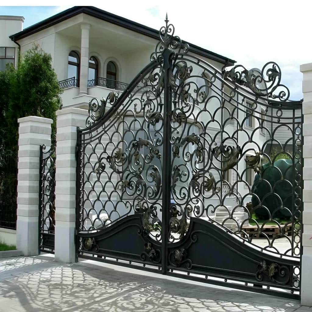 نصب درب حیاط ویلایی مدرن در آبسرد
