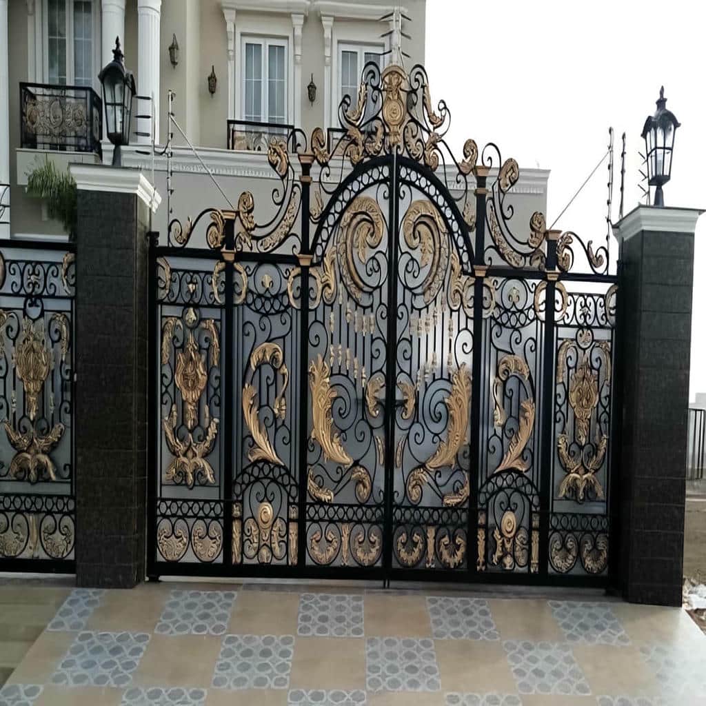 قیمت درب حیاط فرفورژه پارکینگ حیاط در ایلام