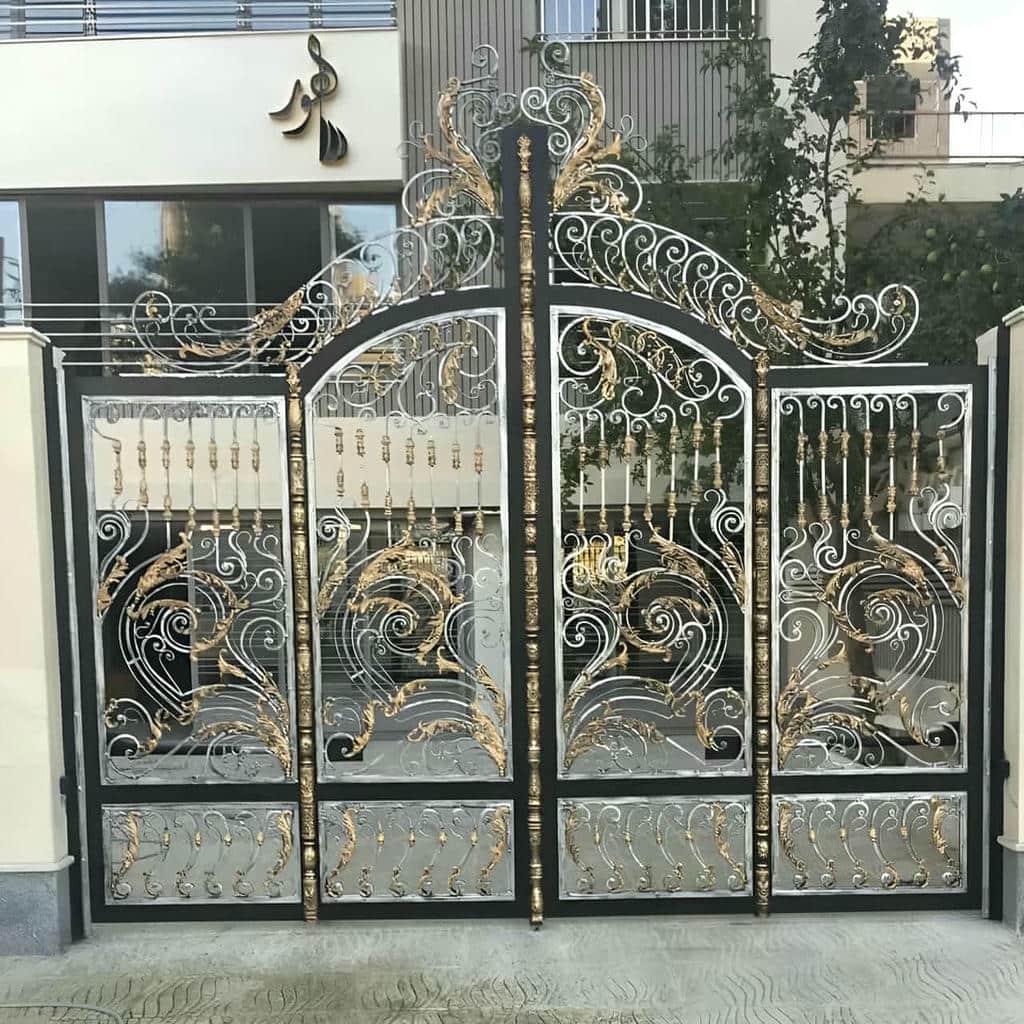کارخانه درب حیاط ورودی ویلا در آبسرد