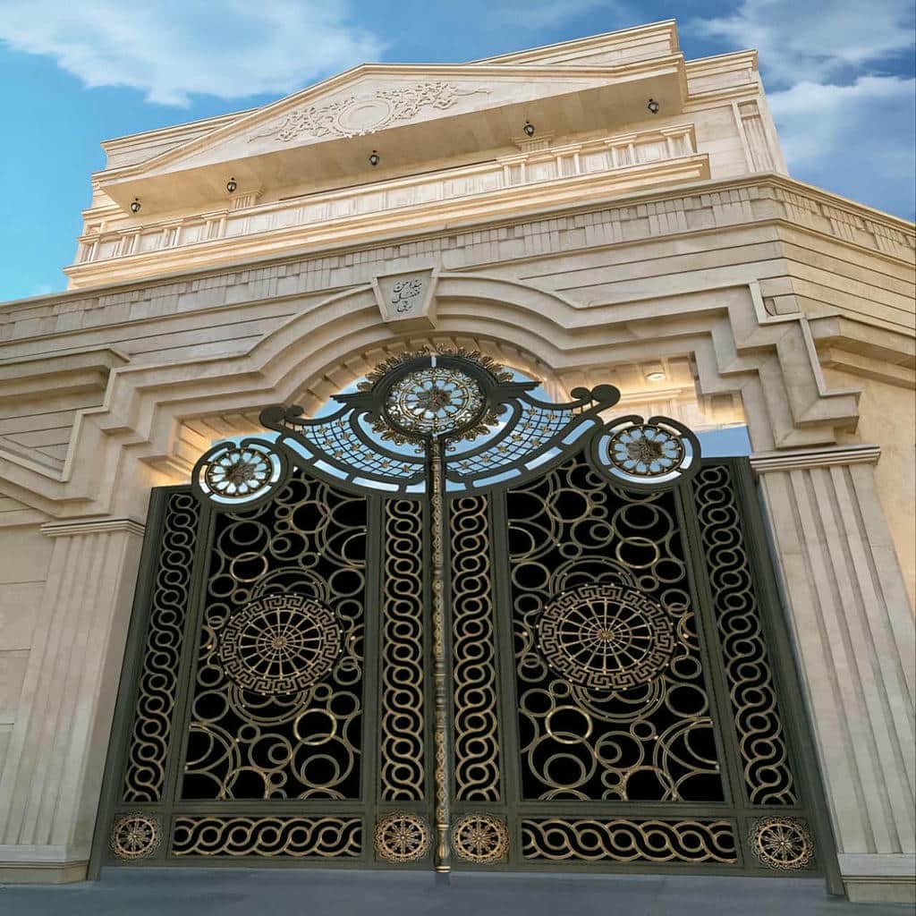 خرید درب حیاط فرفورژه جوشکاری دقیق در سیرجان