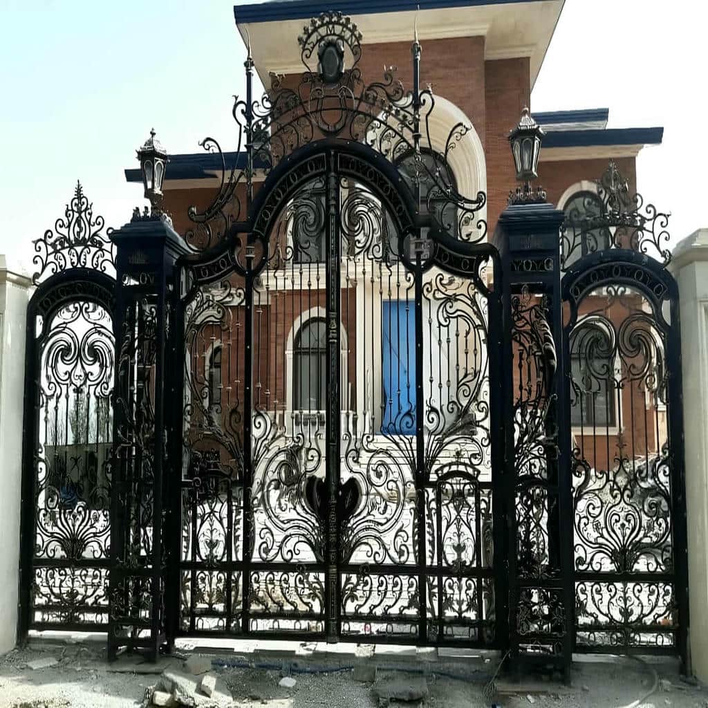 کارخانه درب حیاط فرفورژه سبک نما در بابل