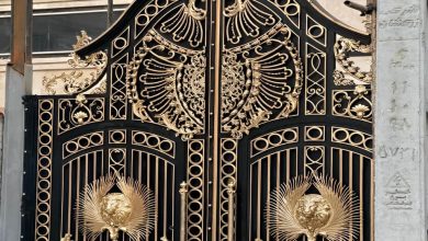 درب حیاط فرفورژه در همدان