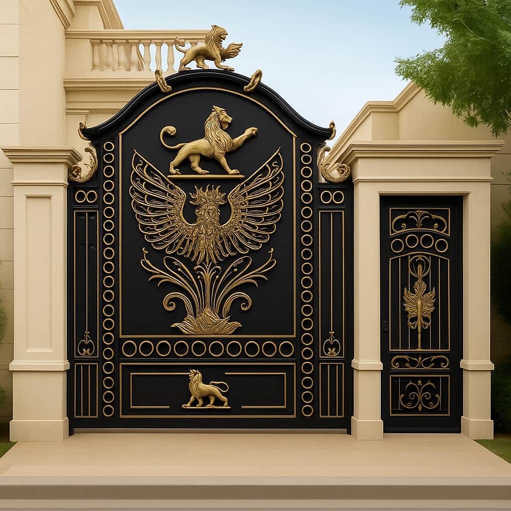 درب حیاط فرفورژه در یزد