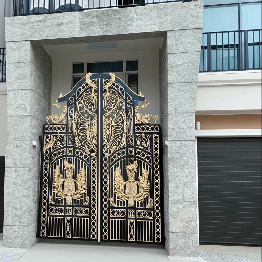 درب حیاط فرفورژه در ایلام