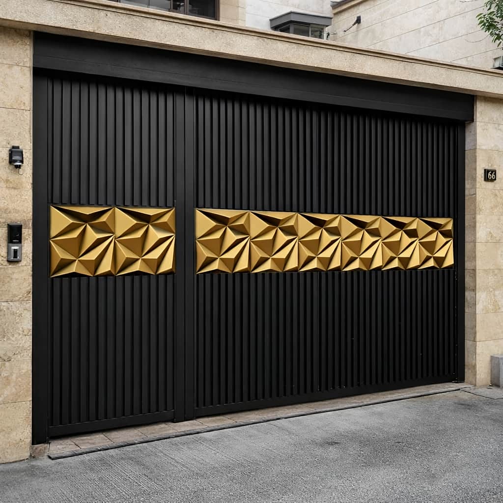 قیمت درب حیاط فرفورژه پارکینگ حیاط در همدان