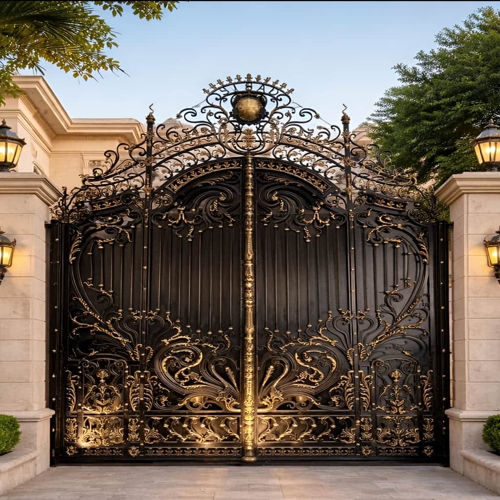 خرید درب حیاط فرفورژه جوشکاری دقیق در خرم آباد