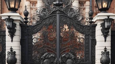 درب حیاط در هشتگرد