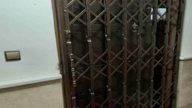 9 طرح درب آکاردئونی طرح دار لوزی