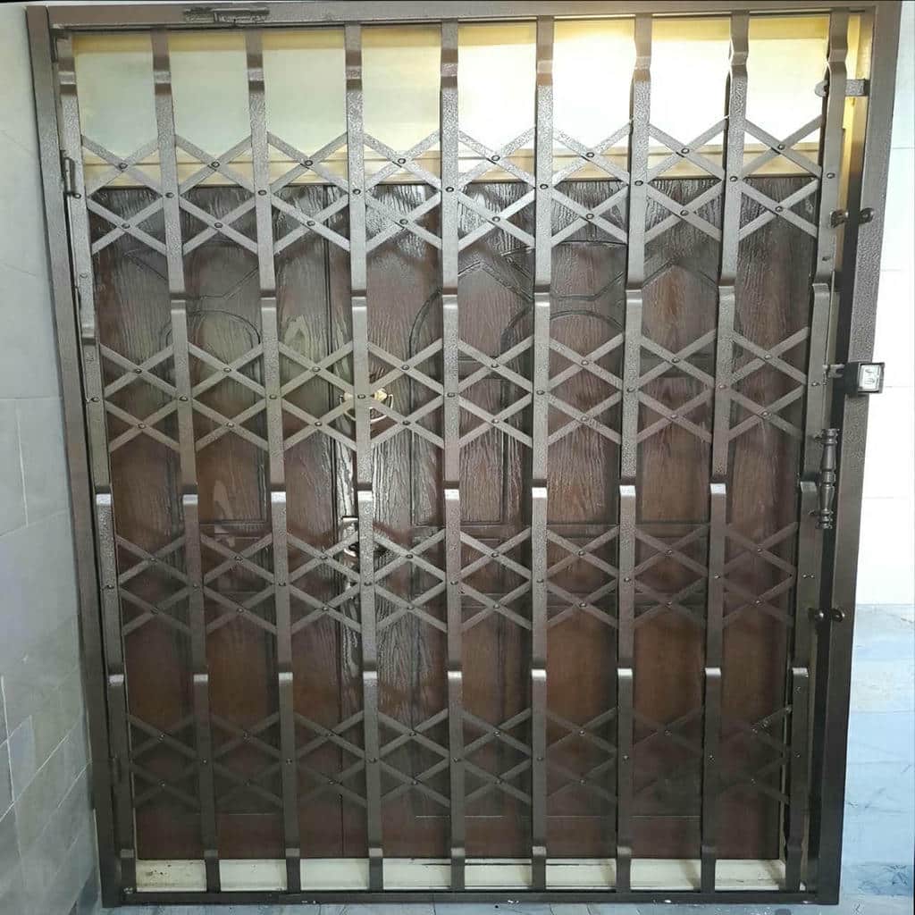 مدل پنج گل درب آکاردئونی قفل مخفی کتابی