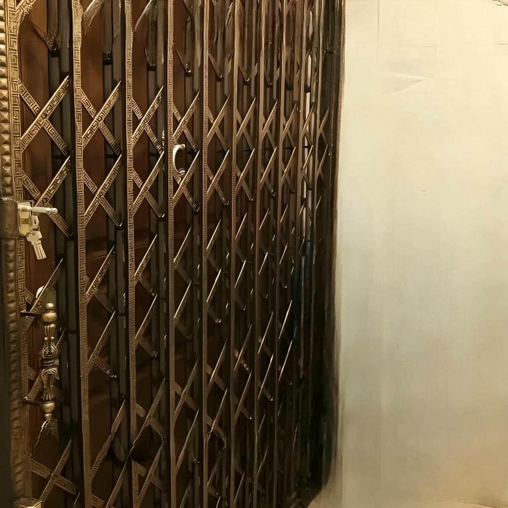 سفارش درب آکاردئونی تسمه پهن آهنی متناسب با ورودی