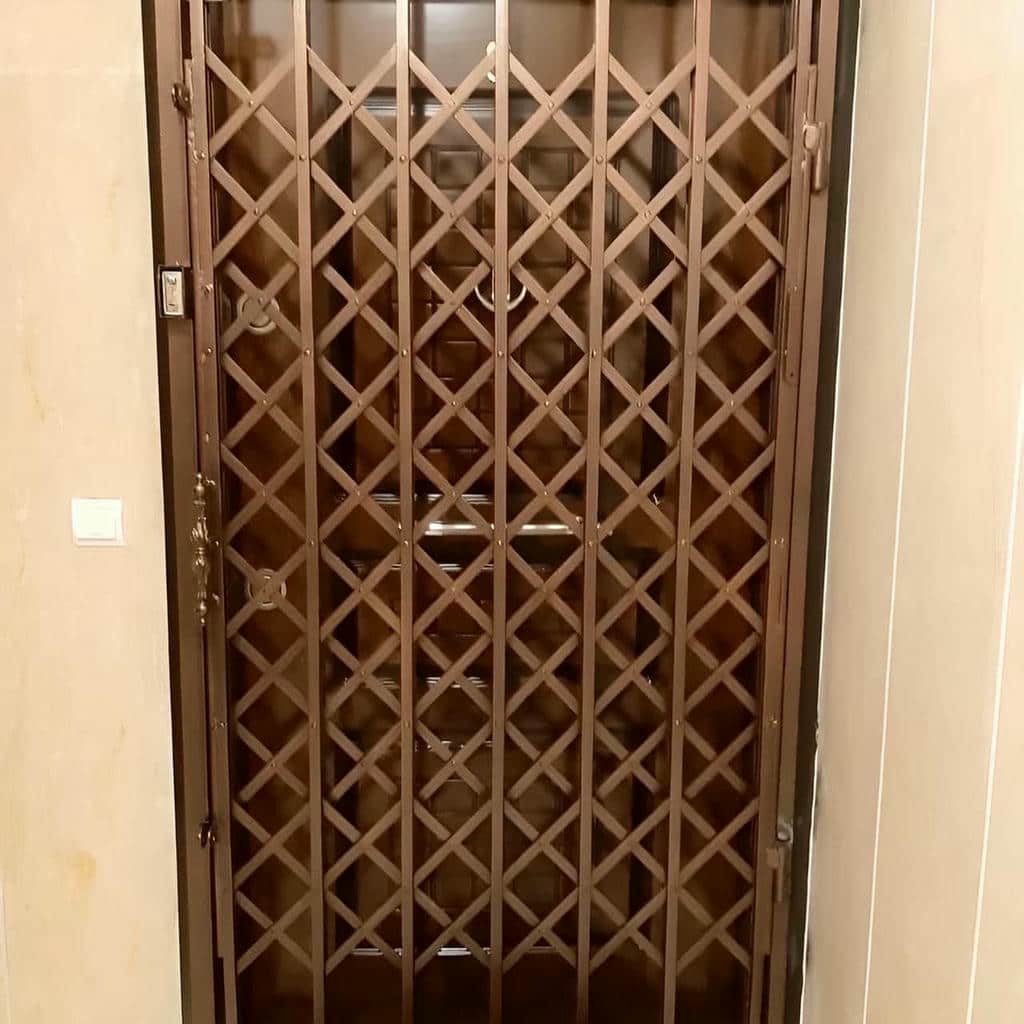 مدل چهار گل درب ریلی آکاردئونی کم جا