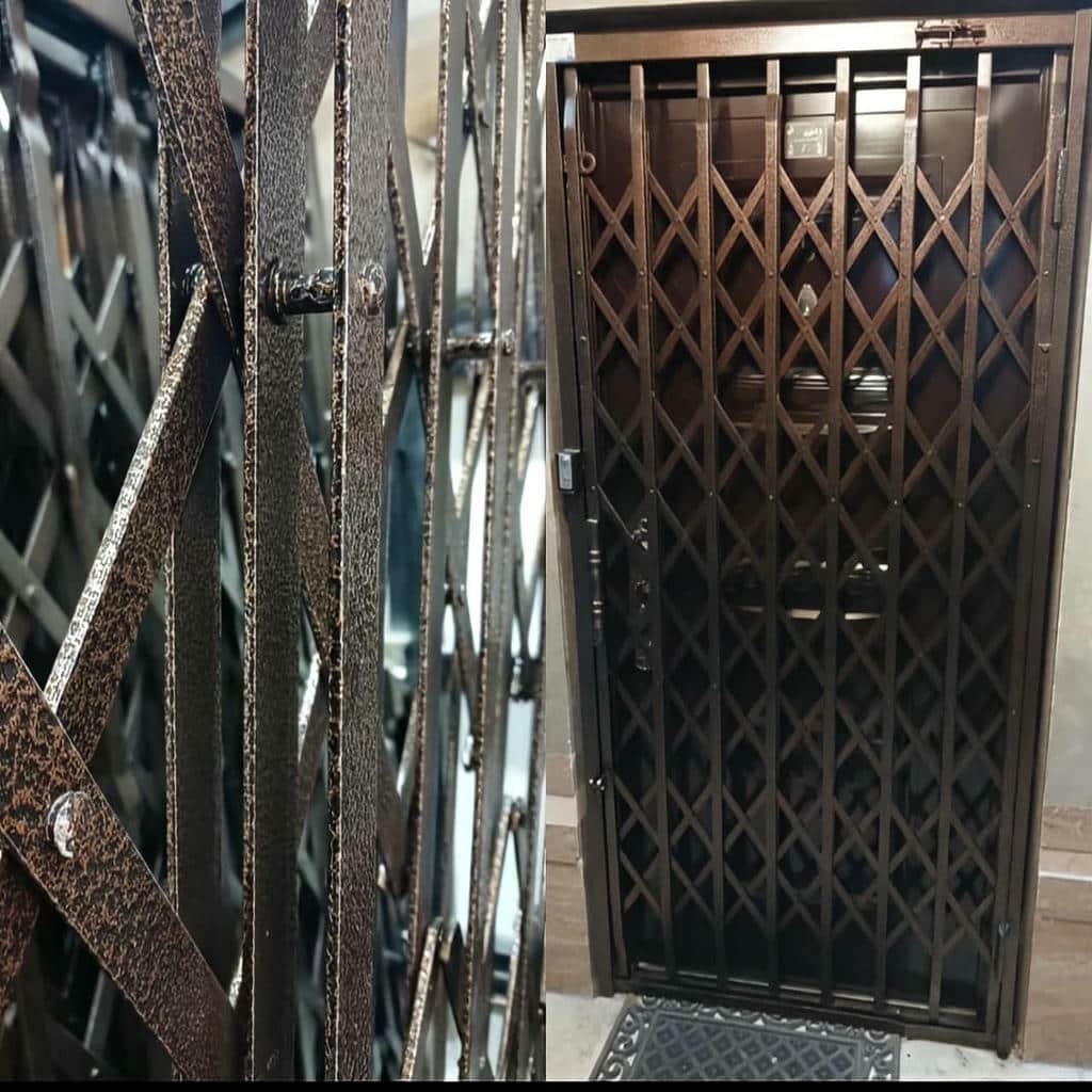 طرح لوزی درشت درب آکاردئونی
