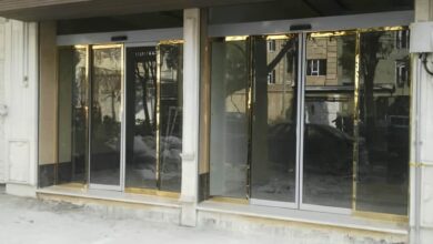 10 مدل درب اتوماتیک شیشه ای فریم دار آلومینیوم