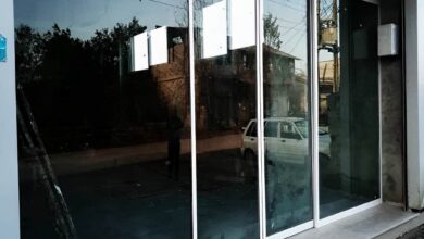 12 نمونه درب اتوماتیک شیشه ای پرتردد مجتمع