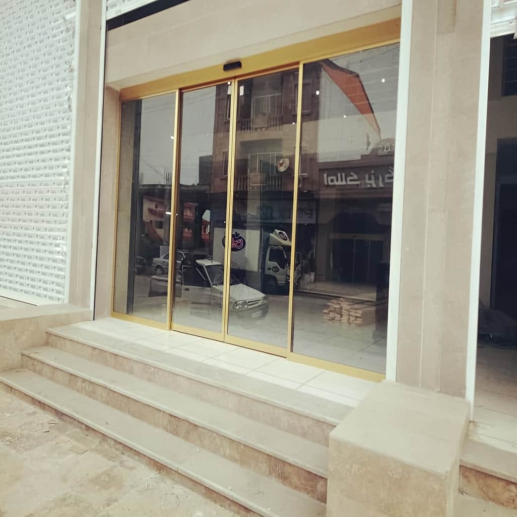 خرید درب شیشه ای فریم لس کشویی تک لنگه