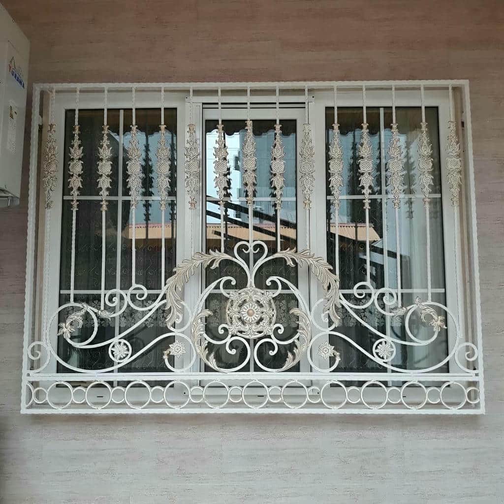 فروش حفاظ پنجره جای گلدان دار قاب دوبل