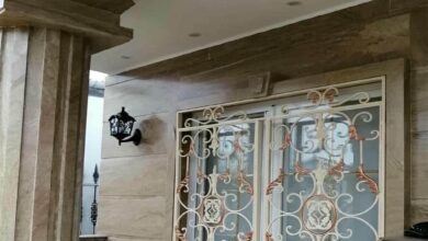 12 مدل حفاظ پنجره مشکی طلایی نما