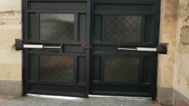 8 مدل درب پارکینگ جک دار بازویی