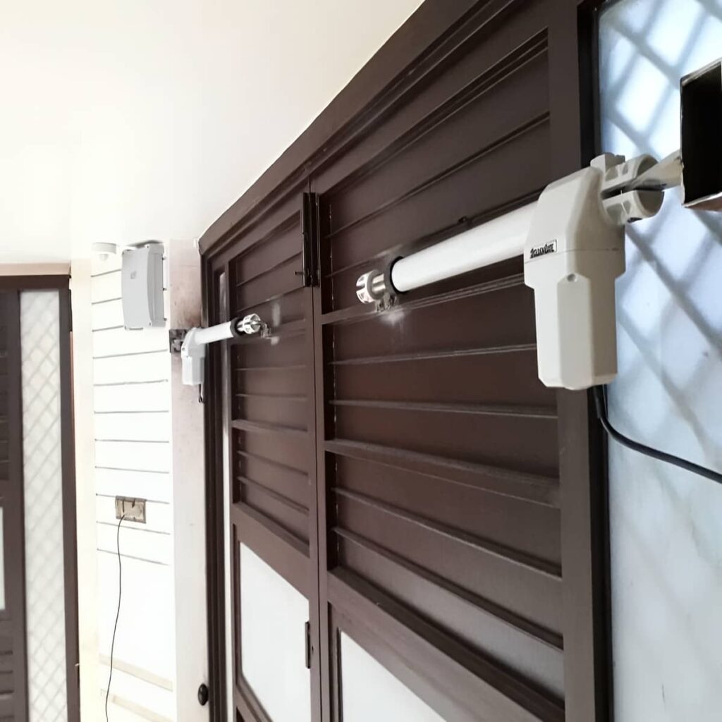 12 مدل جک بازویی درب پارکینگ دو لنگه