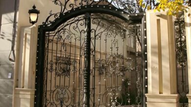 6 مدل درب ویلایی برش لیزری طرح هندسی