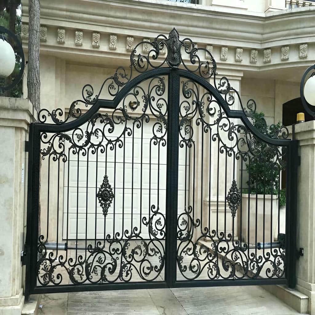 ساخت درب حیاط CNC پنل مشبک با ورق مقاوم