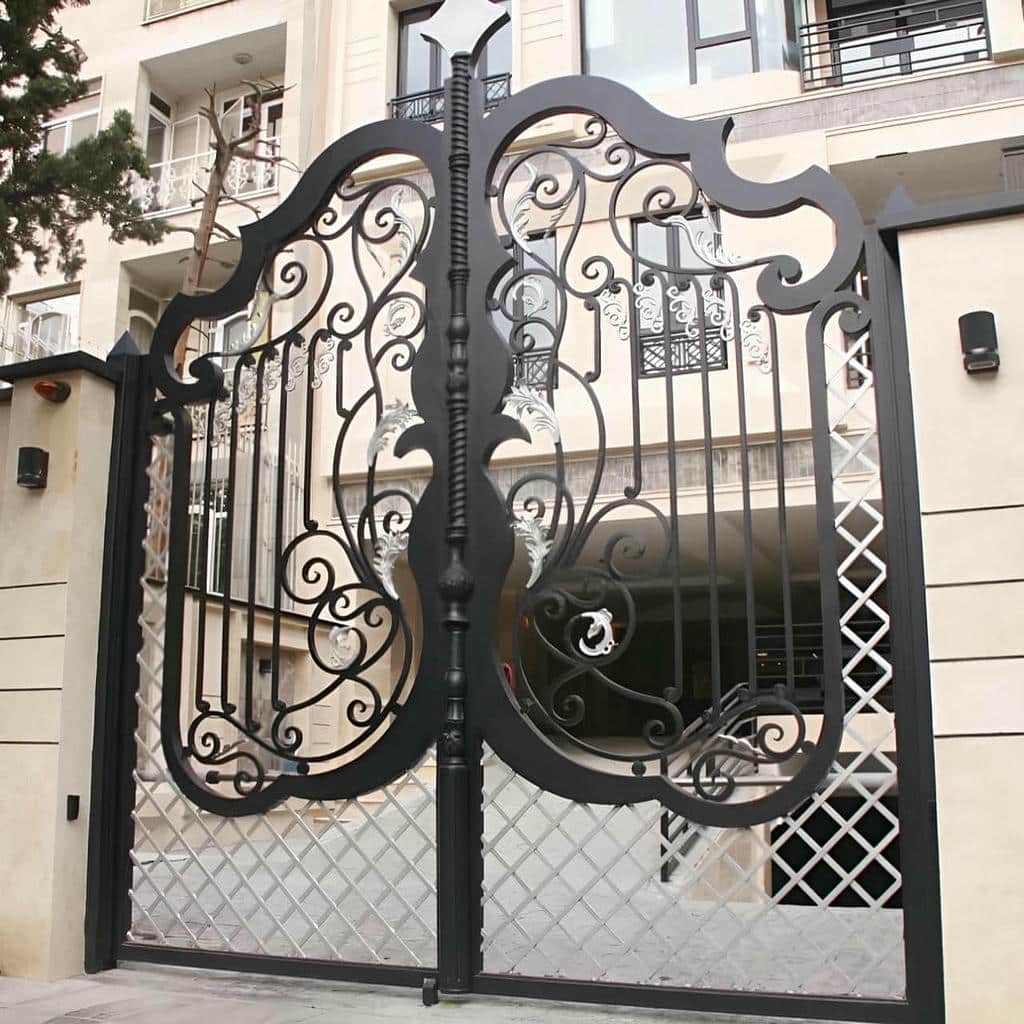 قیمت درب حیاط فرفورژه نمای رومی بر اساس مشخصات سفارش